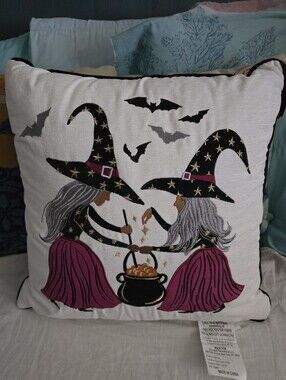 Midnight Magical Pillow Witches Halloween